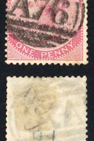 Jamaica SG18a 1d Carmine Wmk CA Spanish Town A76 Pmk