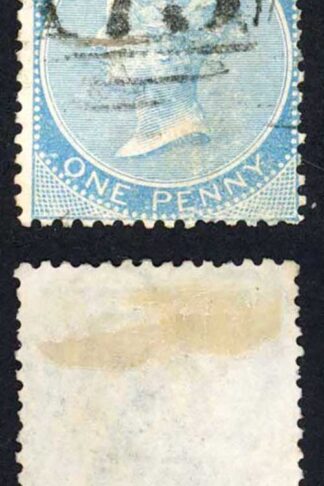 Jamaica SG1b 1d Blue Wmk Pineapple St Anns Bay A73 Pmk