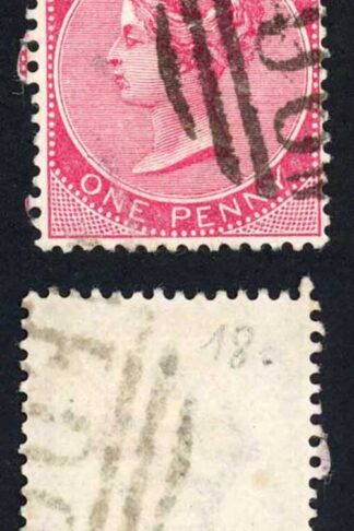 Jamaica SG18a 1d Carmine Wmk CA Shooters Hill F96 Pmk