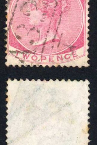 Jamaica SG9 2d Rose Wmk CC Buff Bay A32 Pmk