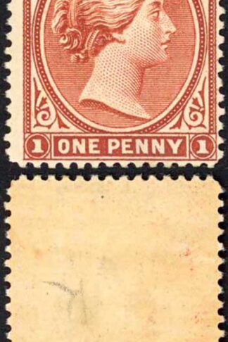Falkland Is SG18 1d Orange Red-brown M/M  Cat 150 pounds