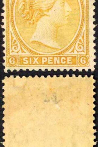 Falkland Is SG34 6d Yellow Wmk CA  M/M  Cat 75 pounds