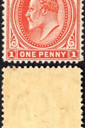 Falkland Is SG44 1d Vermilion wmk upright THICK PAPER M/M  Cat 30 pounds