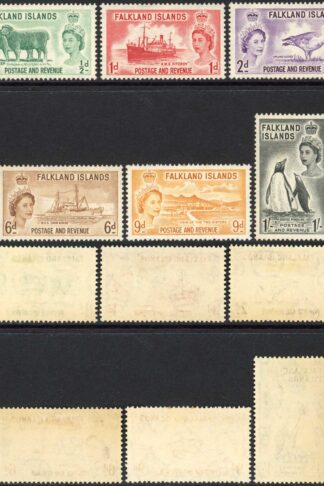 Falkland Is SG187/92 Set of 6 M/M (9d couple of toned perfs)  Cat 45 pounds