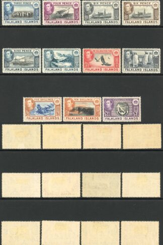 Falkland Is SG146/63 KGVI Set of 18 M/M Cat 475 pounds