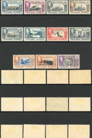 Falkland Is SG146/63 KGVI Set of 18 M/M Cat 475 pounds