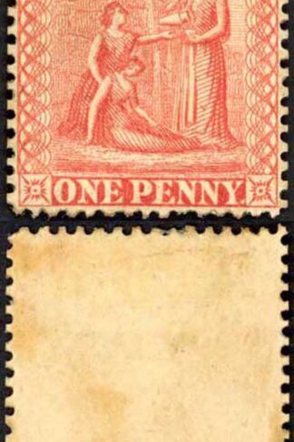 Nevis SG9 1d Pale Red White Paper Mint part gum Cat 65 pounds