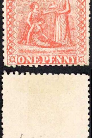 Nevis SG17 1d Vermilion-red Litho Mint (No gum) Cat 42 pounds