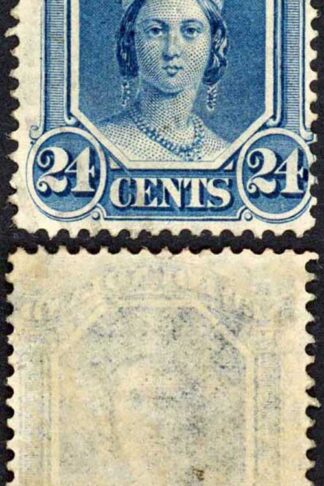 Newfoundland SG30 24c Blue Thin yellowish paper M/M Cat 55 pounds