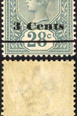 Ceylon SG243 3c on 28c Slate M/M Cat 6.50 pounds