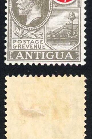 Antigua SG80 4/- Grey-black and red Wmk Script M/M Cat 60 pounds