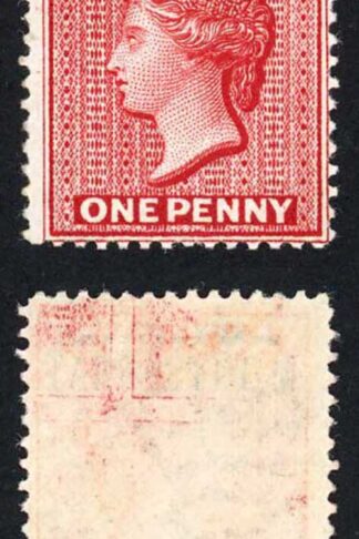 Montserrat SG1 1d Red Very Fresh Wmk CC M/M (offset on reverse) Cat 35 pounds