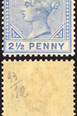 Montserrat SG10 2 1/2d Ultramarine Wmk CA M/M Cat 35 pounds