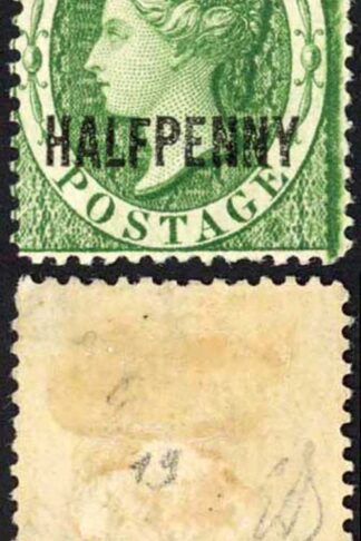 St Lucia SG25 1/2d Green Wmk CA Fresh M/M (hinge remainder) Cat 38 pounds