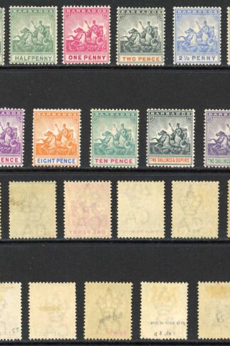 Barbados SG105/15 Set of 11 M/M (SG114 part gum) Cat 250 pounds