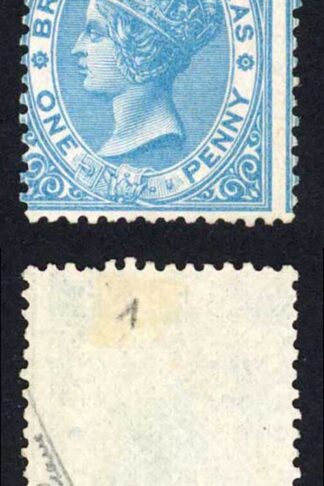 British Honduras SG2 1d Blue No Wmk Mint (no gum) Cat 100 pounds