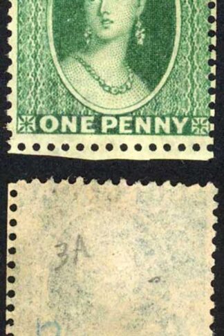 Grenada SG4 1d Green Wmk Small Star Mint (no gum) Cat 110 pounds