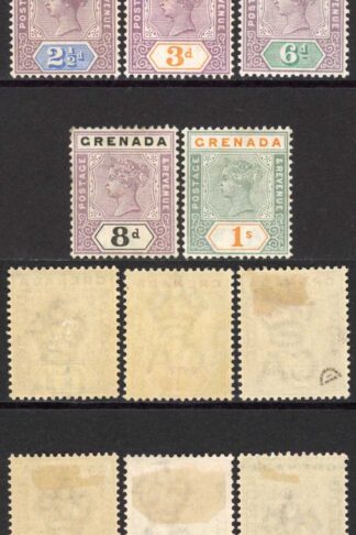 Grenada SG48/55 QV Set of 8 M/M (3d no gum) Cat 120 pounds