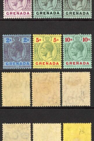 Grenada SG90/101 Wmk Mult Crown Set of 10 M/M Cat 100 pounds