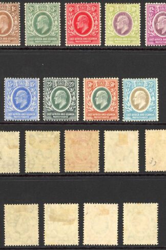 British East Africa SG34/42 Wmk Mult CA M/M Cat 120 pounds