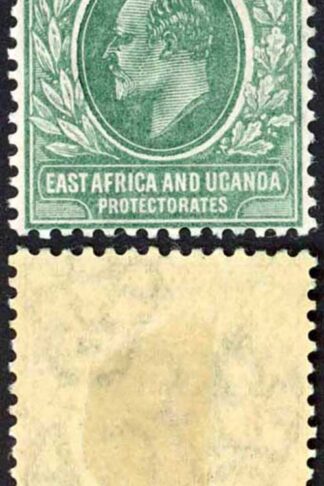 British East Africa SG35a KEVII 3c Blue-green Wmk Mult CA M/M Cat 26 pounds
