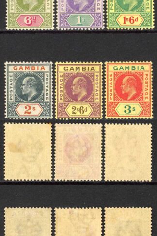 Gambia SG45/56 KEVII Wmk CA M/M Cat 250 pounds