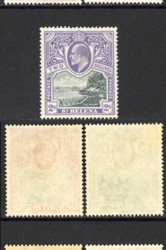 St Helena SG56/60 (no 1/2d) M/M Cat 108 pounds