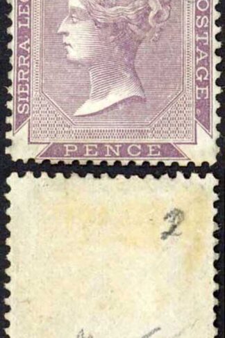 Sierra Leone SG1 6d Dull Purple No Wmk (Blue paper) M/M Cat 250 pounds