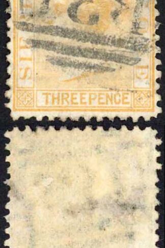 Sierra Leone SG13 3d Saffron-yellow Perf 12.5 Wmk CC upright Cat 95 pounds