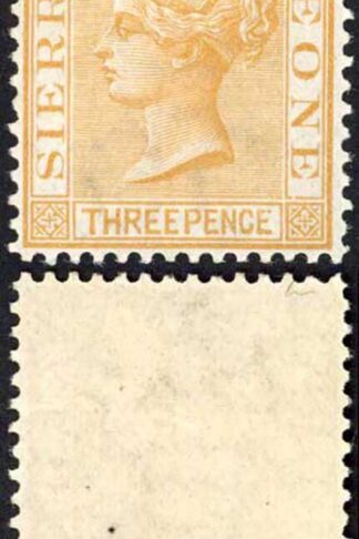 Sierra Leone SG20 3d Buff Wmk CC Perf 14 Fine M/M Cat 65 pounds