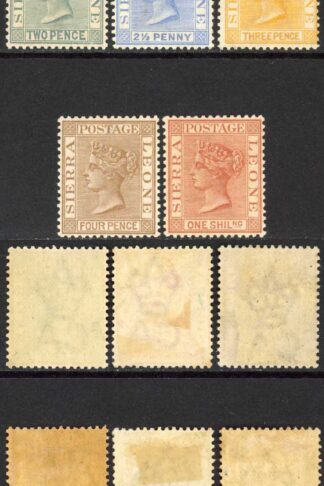 Sierra Leone SG27/34 Wmk CA Set of 8 M/M Cat 120 pounds