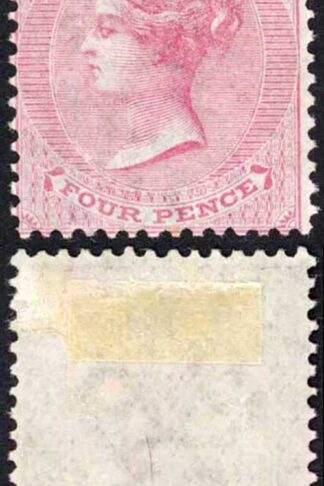 Mauritius SG62 4d Rose Wmk CC M/M Cat 95 pounds
