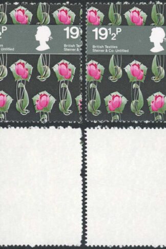 SG1193var 19.5p British Textiles Misperf U/M