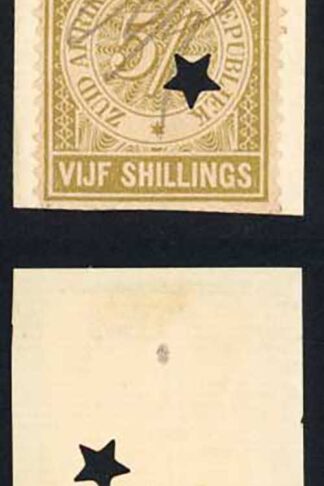 Transvaal BF51 and BF53 One Pound and 5/- on piece