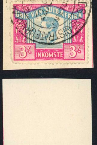 South Africa BF73 3/- and BF76 15/- Green on piece