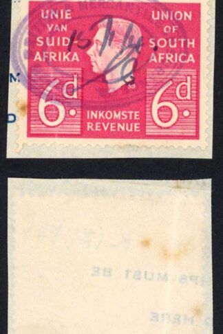 South Africa BF35 6d Red on piece