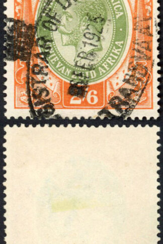 South Africa BF6 2/6 Orange and Dull Green
