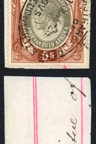 South Africa BF8 5/- Red-brown and Grey-brown
