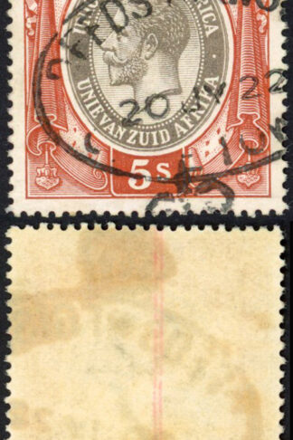 South Africa BF8 5/- Red-brown and Grey-brown