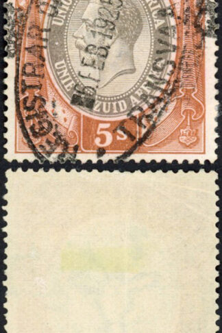 South Africa BF8 5/- Red-brown and Grey-brown