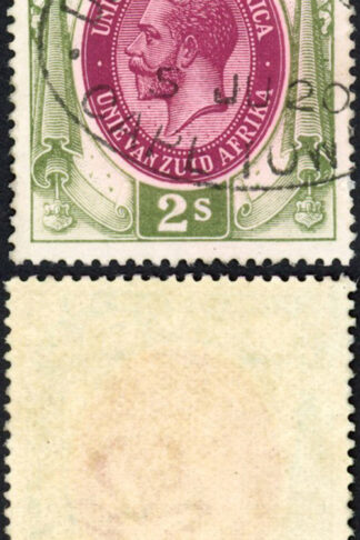 South Africa BF5 2/- Dull Green and Purple-brown