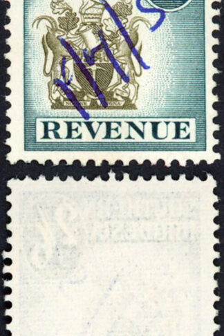 Southern Rhodesia BF34 2/6 grey-green and olive-brown