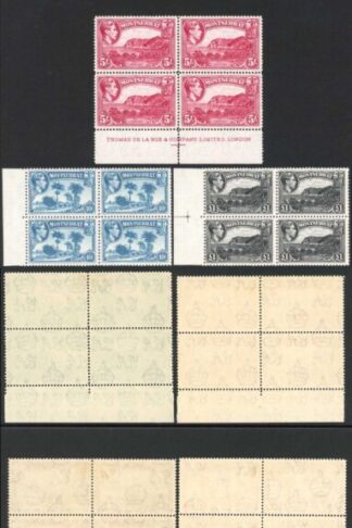 Montserrat SG101a/12 Set in Blocks Cat 440 Pounds