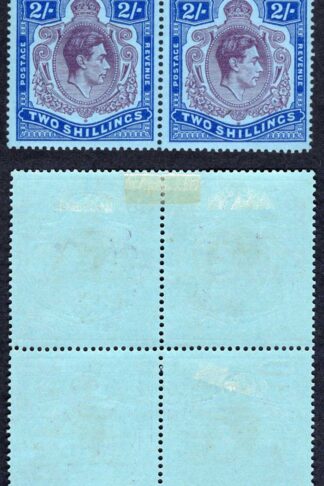 Bermuda SG116de 2/- Purple and Deep Blue Broken Right Scroll Cat 745+ Pounds