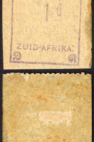 New Republic SG72d 1d Blue Arms Inverted Granite Paper M/M Imperf 3 sides