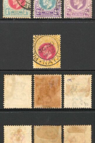 Natal SG127/39 1902 Set of 13 Used Cat 160 pounds