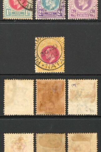 Natal SG127/39 1902 Set of 13 Used Cat 160 pounds