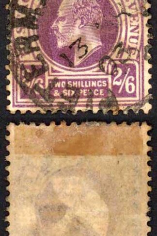 Natal SG138 2/6 Wmk CA Fine used (tone spot) Cat 15 pounds