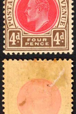 Natal SG133 4d Wmk CA M/M (toned gum) Cat 14 pounds