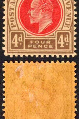Natal SG133 4d Wmk CA M/M (toned gum) Cat 14 pounds